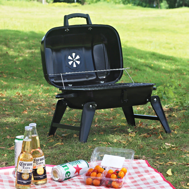 Unleash Your Inner Grill Master with the Portable Foldable Small Hamburger Barbecue Grill